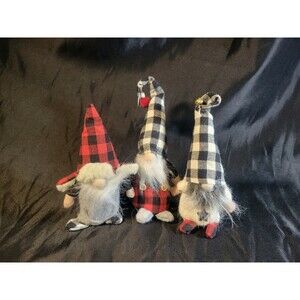 Mudpie Gnomes, Set Of Three, Mud Pie Christmas Gnomes
